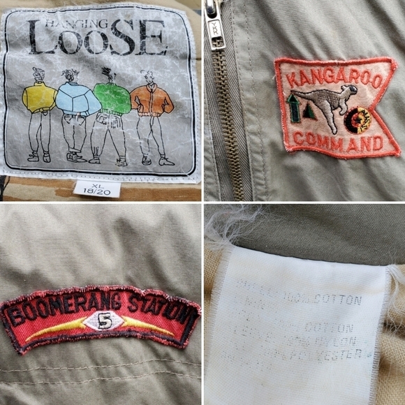 Vintage 90s y2k Khaki Insulated Outback Australia Kangaroo Command Bomber Jacket - Picture 6 of 7
